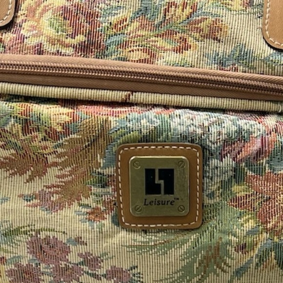 RARE VINTAGE LEISURE LUGGAGE CARRYON DUFFEL WEEKEND TRAVEL BAG - Picture 3 of 8